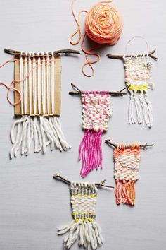 several different types of yarn and knitting needles