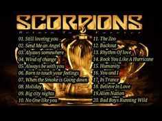 scorpions album cover with the title in gold