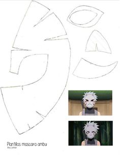 Kakashi No Mask, Tobi Mask, Deadpool Mask, Mascara Base, Cosplay Naruto, Mask Template, Fun Crafts To Do, Kakashi Hatake, Diy Mask