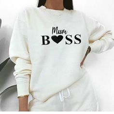 Mama's you need these sweatshirts in your wardrobe...We are teaming ours with joggers, how you going to rock yours? Classic styled sweat Mum wardrobe staple Ringspun cotton for soft-feel Wash at 30 Degrees White Graphic Print Sweats For Winter, White Letter Print Sweats Athleisure Style, White Letter Print Sweats Athleisure, White Letter Print Sweats In Athleisure Style, Casual White Sweats With Graphic Print, White Casual Sweats With Graphic Print, Casual White Graphic Print Sweats, White Athleisure Sweats With Letter Print, Trendy White Sweats For Leisure