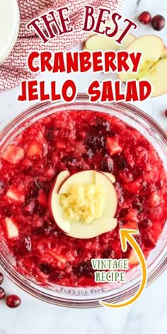 the best cranberry jello salad recipe