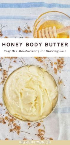 DIY Whipped Body Butter with Honey & Essential Oils Body Butter Recipe Whipped, Diy Whipped Body Butter, Honey Body Butter, Body Butter Recipe Homemade, Diy Body Butter Recipes, Butter Recipes Homemade, Body Butter Recipe, Homemade Spa