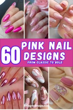 💖 Discover 60 gorgeous pink nail designs that range from soft and cute to bold and eye-catching! Perfect for all nail shapes and types, these short and light pink ideas are effortlessly chic. Whether you love a simple look or want to go bold, there's a pink style for every vibe! 🌸 #PinkNails #NailIdeas #SimpleNails #CuteNailDesigns #SoftPink #NailShape Short Pink Nail Designs, Pink Shellac Nails, Pink Shellac, Pink Sparkle Nails, Sparkle Nail Designs, Short Pink Nails, Barbie Pink Nails, Dark Pink Nails, Matte Pink Nails