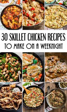 30 skillet chicken recipes to make on a weeknight