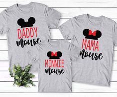 Custom 2022 Disney Vacation Family Matching T Shirt Disneyland Vacation Planning, Personalized Disney Shirts, Minnie Mouse Shirt, Minnie Mouse Shirts, Disneyland Vacation, Vacation Family, Vacation Planning, Family Christmas Shirts, Disney Vacation