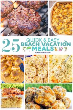 25 quick and easy beach vacation meals that are perfect for the whole family to enjoy