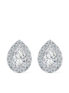 18kt white gold pavé-set diamonds brilliant cut diamonds pear cut diamonds G/VS diamonds colour and clarity post-back fastening for pierced ears polished finish These earrings come as a pair. Normal everyday use and external agents may reduce the lustre of gemstones and gold surfaces. To maintain, use specific, non-abrasive products specially meant for cleaning jewellery. A De Beers Jewellers Certificate of Authenticity accompanies all jewellery purchases. This certificate guarantees the authenticity of your De Beers Jewellers diamond jewellery; the finest quality materials and utmost care were used to craft this item to ensure its brilliance. Pear-shaped Diamond Earrings For Formal Events, Platinum Pear-shaped Diamond Earrings With Prong Setting, Pear-shaped White Diamond Earrings, Luxury Pear-shaped Diamond Earrings With Pave Setting, Platinum Pear-shaped Diamond Earrings With Accents, Pear-shaped Diamond Earrings In White Gold, Diamond White Brilliant Cut Pear-shaped Earrings, Pear-shaped Brilliant Cut Diamond Earrings, Pear Shaped White Gold Diamond Cut Earrings