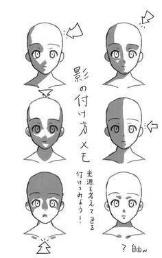 an anime character's face with different expressions and facial features on the phone screen