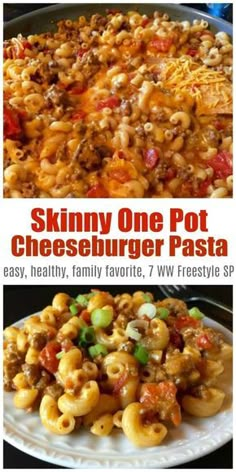 Cheeseburger Pasta Skillet, Pasta Skillet, Cheeseburger Pasta, Skillet Pasta, Hamburger Helper, Comfort Food Recipes Dinners, Easy Comfort Food, Healthy Comfort Food