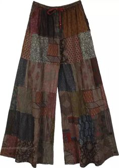 Patchwork Pants, Bohemian Pants, Carpet Bohemian, Mode Hippie, Cotton Carpet, Estilo Hippie, Hippie Pants, Hippie Look, Boho Fabric