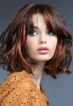 Penteado Cabelo Curto, Grunge Hair, Hair Today, Great Hair, Layered Hair, Hair Designs, Hair Highlights, Dark Hair, Bob Hairstyles