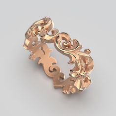 Celebrate your love with this stunning Baroque-style wedding band, expertly handcrafted in Italy by Oltremare Gioielli. Available in either 14k or 18k solid gold, this luxurious ring reflects the opulence of the Baroque era with its intricate, ornate detailing. Measuring 7.2 mm in width and 2 mm in thickness, it is a substantial yet comfortable piece that will last a lifetime. Each ring is made to order, ensuring that your band is as unique as your love story. Choose between the warm glow of 14k Elegant Rose Gold Jewelry With Intricate Design, Luxury White Gold Jewelry With Decorative Band, Luxury 14k Gold Jewelry With Decorative Band, Luxury Jewelry With Decorative Band In 14k Gold, Luxury 14k Gold Wedding Jewelry, Elegant 14k Gold Wedding Jewelry, Elegant Rose Gold Engraved Ring Stamped 14k, Luxury Rose Gold Engraved Promise Ring, Luxury 14k Gold Wedding Band With Decorative Details