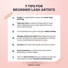 Lash Artist Beginner, Beginner Lash Extensions, Lash Extensions Knowledge, Lash Tech Tips For Clients, Lash Artist Tips And Tricks, Self Taught Lash Tech, Beginner Lash Artist Tips, Content For Lash Techs