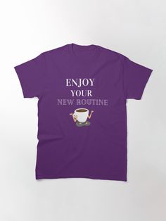 "Enjoy your new routine, serenity prayer, meditation kit,inspiration gift ideas" T-shirt by FM5attitude | Redbubble New Routine, Serenity Prayer, Meditation, Gift Ideas, Mens Graphic Tshirt, Mens Tshirts