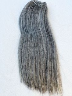 Grey Hair Extensions Weft Light Grey Human Hair Color #51 – Apexhairs Grey Extensions, Grey Hair Extensions, Pepper Hair, Sew In Extensions, Salt And Pepper Hair, Human Hair Color, Weft Hair Extensions, Human Hair Bundles, Sew In