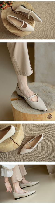 CHIKO Maricruz Pointy Toe Block Heels Mary Jane Shoes