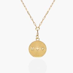 Size Guide Safety Policy Care InstructionsIntroducing our Tyra Initial Medallion Necklace in 14k Solid Gold—a truly unique and personalized piece.Crafted using cutting-edge casting technology, this medallion allows you to select up to 4 initials or symbols, making it a one-of-a-kind accessory that reflects your individuality. Meticulously made to order, this necklace is a precious and meaningful keepsake, designed exclusively for you.14K Solid Gold: 14K solid gold is a timeless metal. It keeps i Solid Gold Pendant Necklace, Luna Fashion, Safety Policy, Gold Charm Necklace, Anniversary Jewelry, Mom Jewelry, Medallion Necklace, Initial Ring, Jewelry Essentials