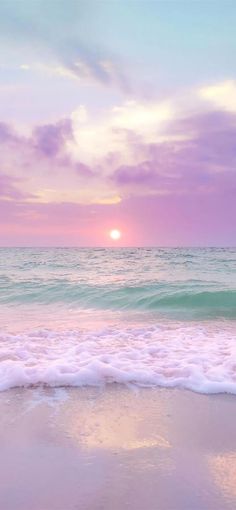 #sunrise #ocean #sea #wallpapers #Beach #peace #nature #pastel #waves #sea #photography Summer Wallpaper Phone, App Ikon, Beautiful Summer Wallpaper, Cute Summer Wallpapers, Pastel Sunset, Beautiful Ocean Pictures, Pretty Phone Wallpaper, Pretty Landscapes, Beach Wallpaper