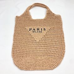 Travel in style with these adorable knit mesh tote bags! Choose from 6 fun, fashionable colors and look chic whether you're headed to the beach or buying groceries. Their lightweight, soft textured bags with lovely colors makes them perfect for everyday use. So go ahead, get your Paris Milk Cotton Knit Mesh Tote, and get to-toting! SIZE: W40 cm x H64 cm (W16" x H25") Gender: WOMEN Item Type: Handbags, Shopper Totes Main Material: Milk Cotton Interior: No Pocket Decoration: Letter Trendy Rectangular Mesh Bag, Trendy Rectangular Mesh Bags, Trendy Beach Bag For Shopping, Casual Tote Beach Bag For Shopping, Eco-friendly Lightweight Crochet Bag For Spring, Mesh Shoulder Bag For Shopping, Trendy Mesh Bag For Daily Use, Trendy Knitted Vacation Shoulder Bag, Trendy Large Capacity Crochet Bag For Beach Season