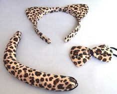 the banana is made out of leopard print material