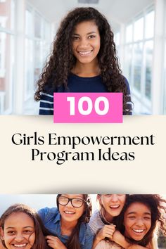 100 girls empowerment program ideas for youth coaches, mentors, educators, program directors, speakers, leaders and advocates! Girls Mentoring Program Ideas, Mentoring Activities, Leadership Retreat, Teen Activities, Empowerment Activities, Program Director, Program Evaluation, Mentor Program, Youth Groups