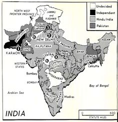 an old map shows the location of india and its major cities in black and white