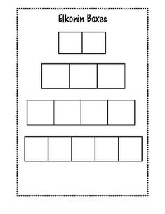 a worksheet with the words elkin boxes on it