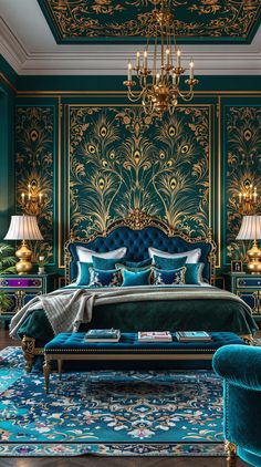 Dark Green Bedroom Inspired Bedroom