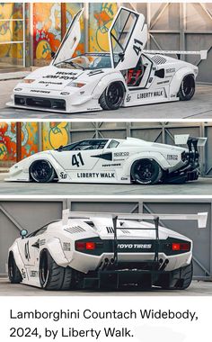 #Lamborghini Contach Widebody Kit By Liberty Walk (2024) Widebody Cars, Street Racer, Stance Cars, Cool Car Drawings