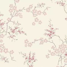 Laura Ashley Oriental Blossom Blush Wallpaper Blossom Wallpaper, Soft And Feminine, Blush Wallpaper, Wall Decor Decals, Blossom Print, Blush Tones, Graham & Brown, Pattern Matching, Soft Floral