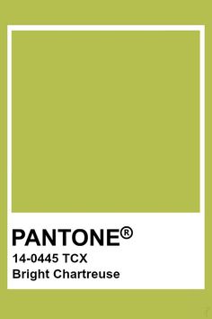 pantone's bright chartreuse green paint