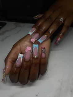 Pretty Hand Tattoos, Funky Nail Art, Medium Nails, Glow Nails