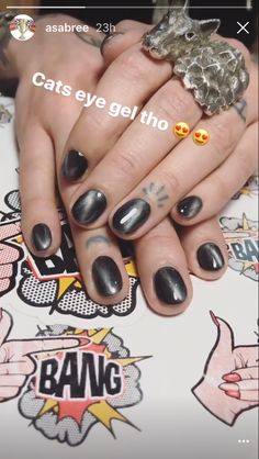 Grey Cat Eye Nails, Nail Art Cat Eye, Nail Art Cat, Cat Eye Nail, Cat Eye Nails Polish, Acrylic Overlay, Eye Nail Art, Eye Nails, Grey Cat