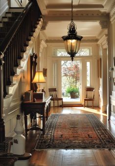 the hallway is clean and ready for us to use as an entrance way in this house