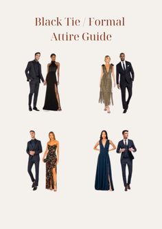 black tie / formal attire guide