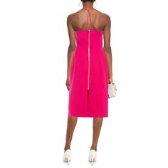 DressStretch-crepeZip fastening through backFront and back slitStretchy fabricMid-weight fabricMachine wash or dry cleanImported67% Polyester 29% Viscose 4% Elastane Chic Fitted Midi Dress With Cutaway Shoulders, Chic Midi Dress With Cutaway Shoulders For Night Out, Structured Boning Midi Dress For Cocktail, Spring Cocktail Midi Dress With Structured Boning, Midi Dress With Straight Neckline And Back Zipper, A-line Midi Dress With Back Zipper For Date Night, Spring Midi Dress With Straight Neckline And Back Zipper, Fitted Midi Dress With Cutaway Shoulders For Cocktail, Fitted Midi Dress With Cutaway Shoulders For Cocktail Occasions