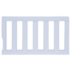 a white baby crib is shown against a white background with no headboard or rails