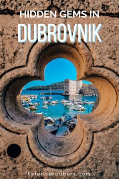 the cover of hidden gems in dubrownikk, with boats on the water