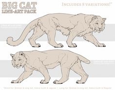 the big cat line - art pack includes 3 variations, including an adult and baby lion