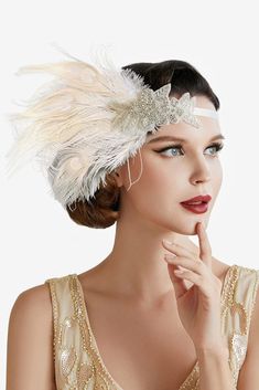 20s Headband, 1920s Vintage Dresses, Peacock Headband, Christmas Dancing, Gatsby Accessories, 1920s Headband, Flapper Headpiece, 1920s Headpiece, Flapper Headband