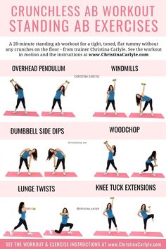 the best standing ab workout for flat, toned absorpresions info sheet