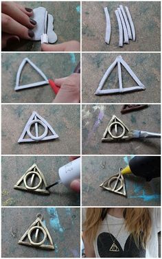 how to make harry potter's deathly hall ornament