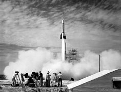 NASA's First Launch Nasa Rocket Launch, Nasa Rocket, Astronomy Pictures, Rocket Launch, Cape Canaveral, Earth Orbit, Space Race, Carl Sagan, Space Program