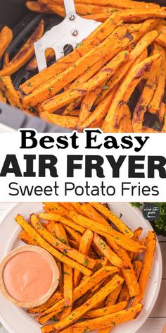 the best air fryer sweet potato fries are so easy to make and they're ready in minutes