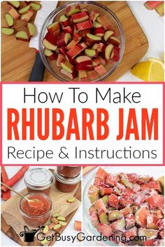 how to make rhubarb jam recipe and instructions