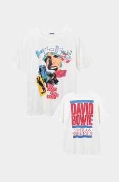 Image Merch Tee, Cami Nyc, Tony Bianco, Concert Tees, Solid & Striped, Music Legends, David Bowie, Tee Design, Vintage Tees