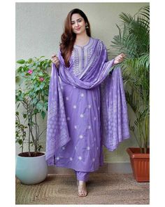 #eBay #eBayStore #eBaySeller #Pakistani #WinterSummerAndSpring #Handmade #SalwarKameez #India #EmbroideryWork #RoundNeck #Purple #Women #YesFullyStitched #Cotton Violet Outfits, Suit Pose, Designer Suits For Wedding, New Designer Kurtis, Traditional Wear For Men, Readymade Salwar Kameez, Ethnic Wears, Suits For Wedding, Reception Sarees