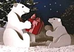 36 Inch and 24 Inch Tall Playful Polar Bears - A Woodworking Full Size Pattern and Instructions Pkg to Build Your Own Yard Art Project - Woodworking Project Plans - Amazon.com