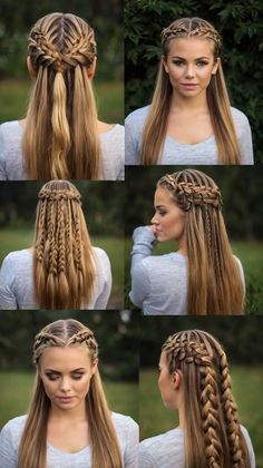 Irish Hairstyles Braids Celtic Hair, Cute Diy Hairstyles, Victorian Braids, Tiny Braids In Hair, Viking Braids Tutorial, Star Wars Hairstyles, Celtic Hairstyles, Viking Braids Hairstyles, Braids Hairstyles Tutorials