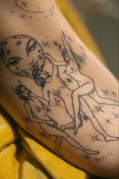 a person with a tattoo on their arm